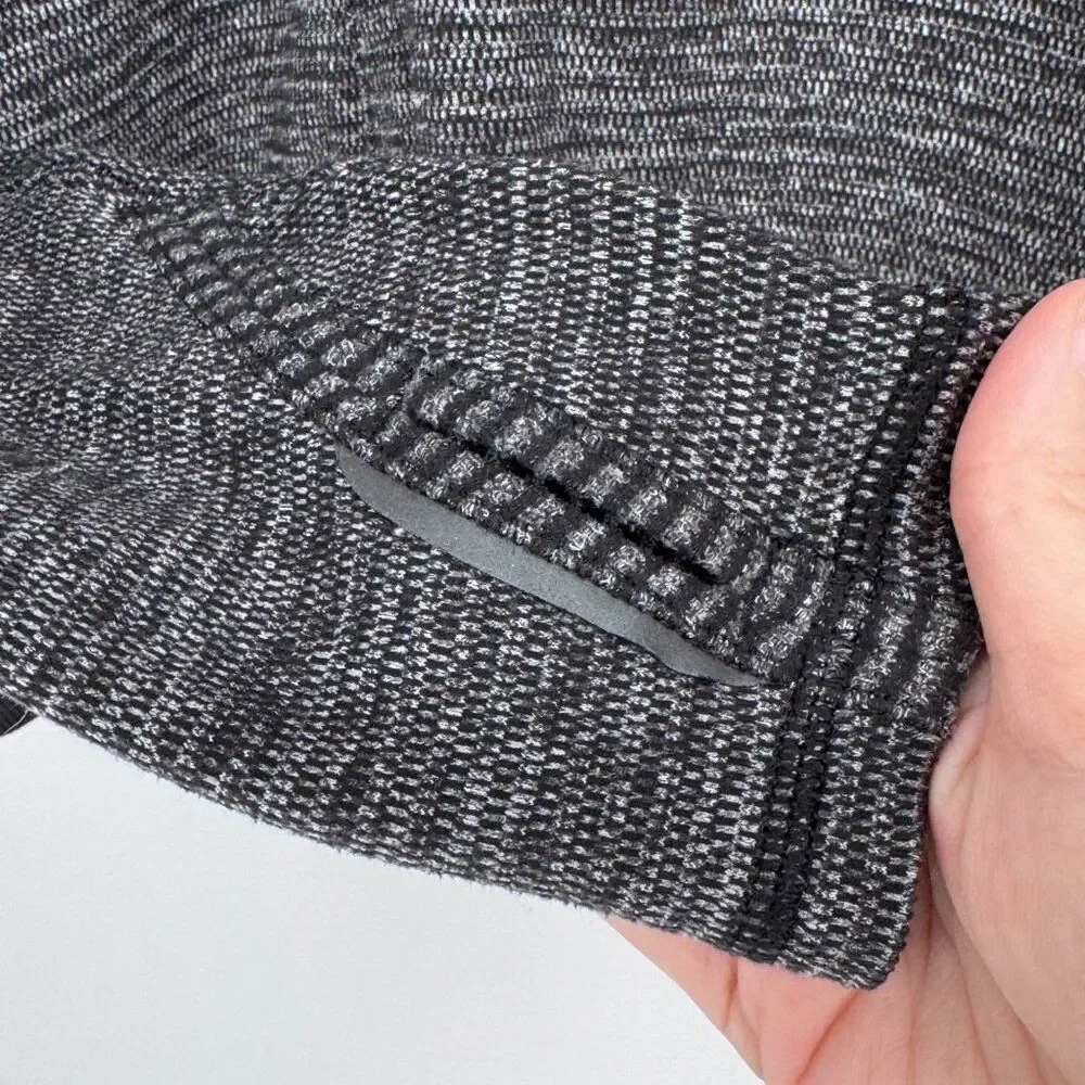 Lululemon Base Runner Long Sleeve Pullover Mini Check Pique Black 4 (Estimated)